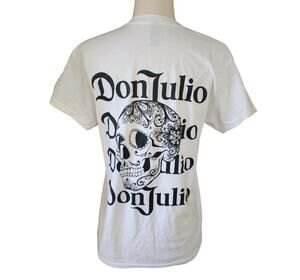 DON JULIO NWOT White 100% Cotton Skull T-Shirt Size XL